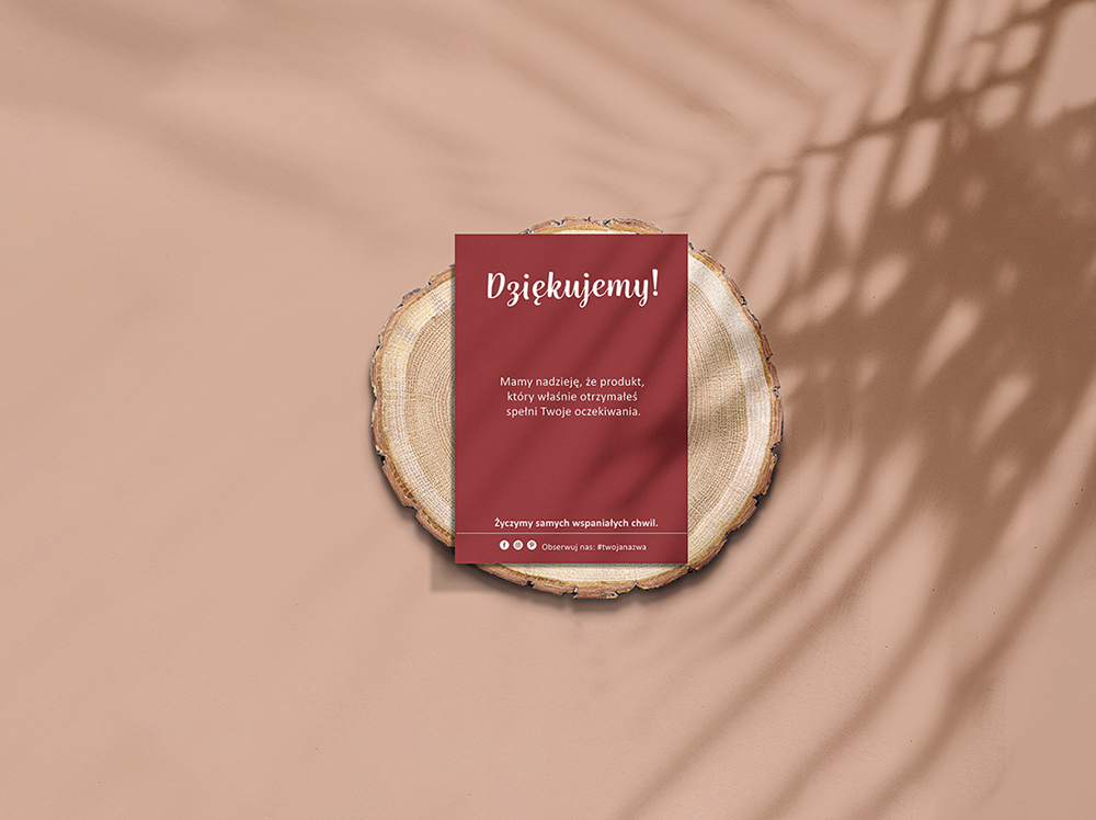 kartka z podziękowaniem za współpracę