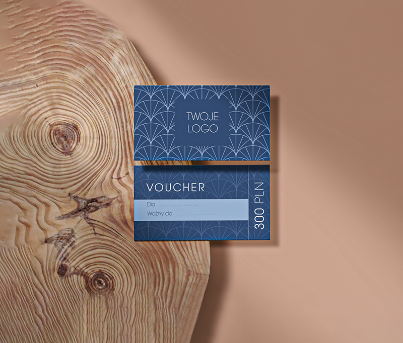 druk voucherów na papierach barwionych w masie